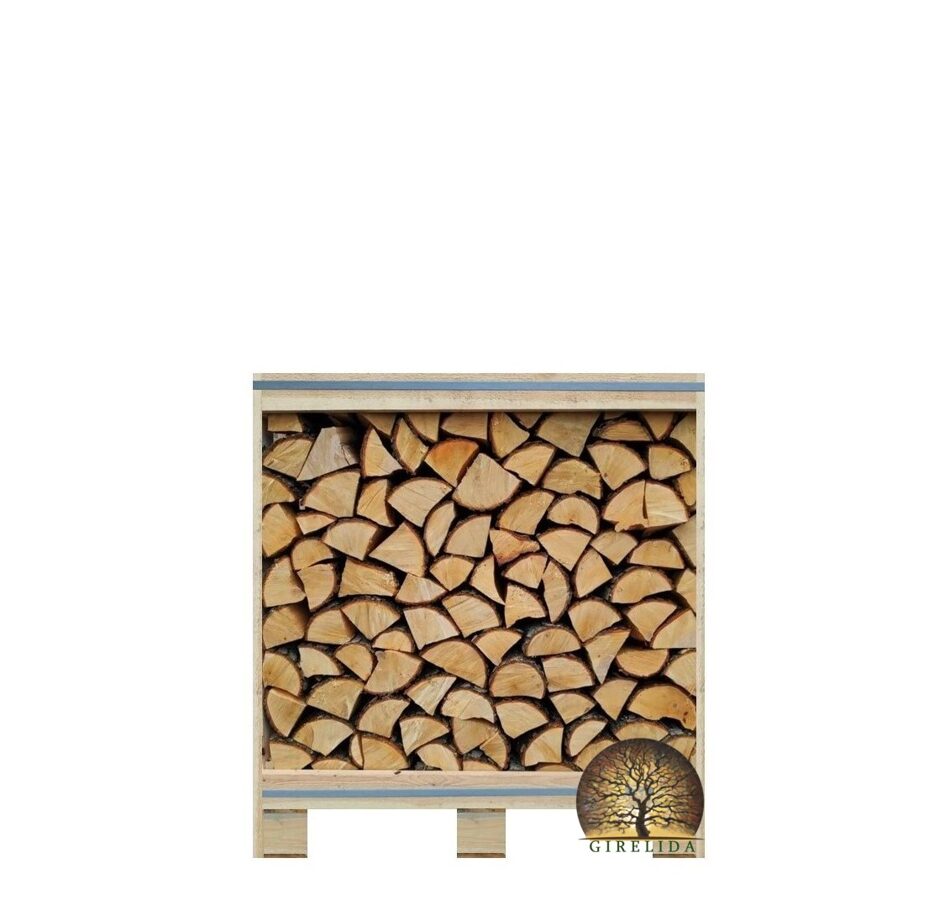 Kiln dried firewood in 1 RM wooden crates